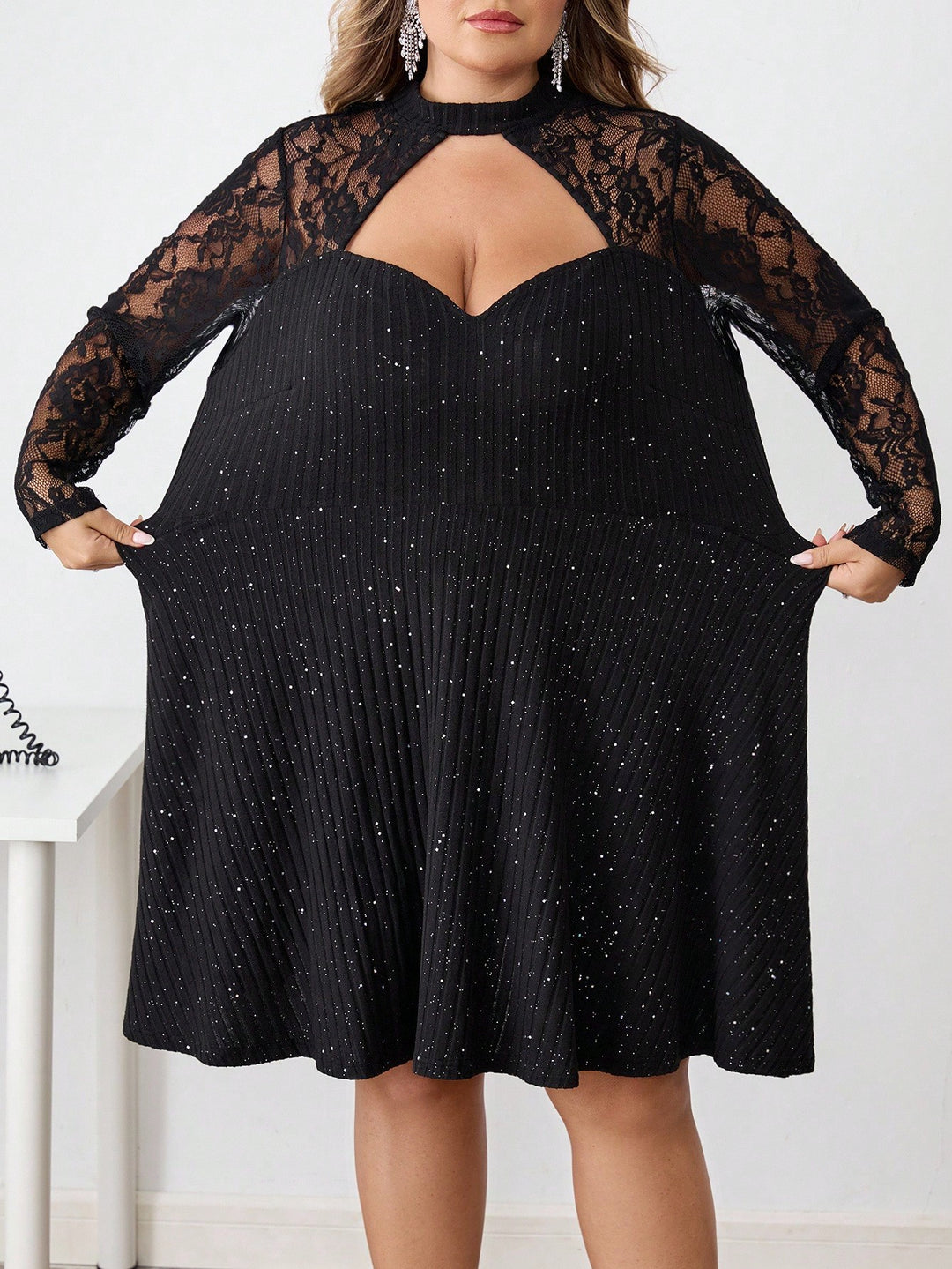 Rochie mini SHEIN, negru