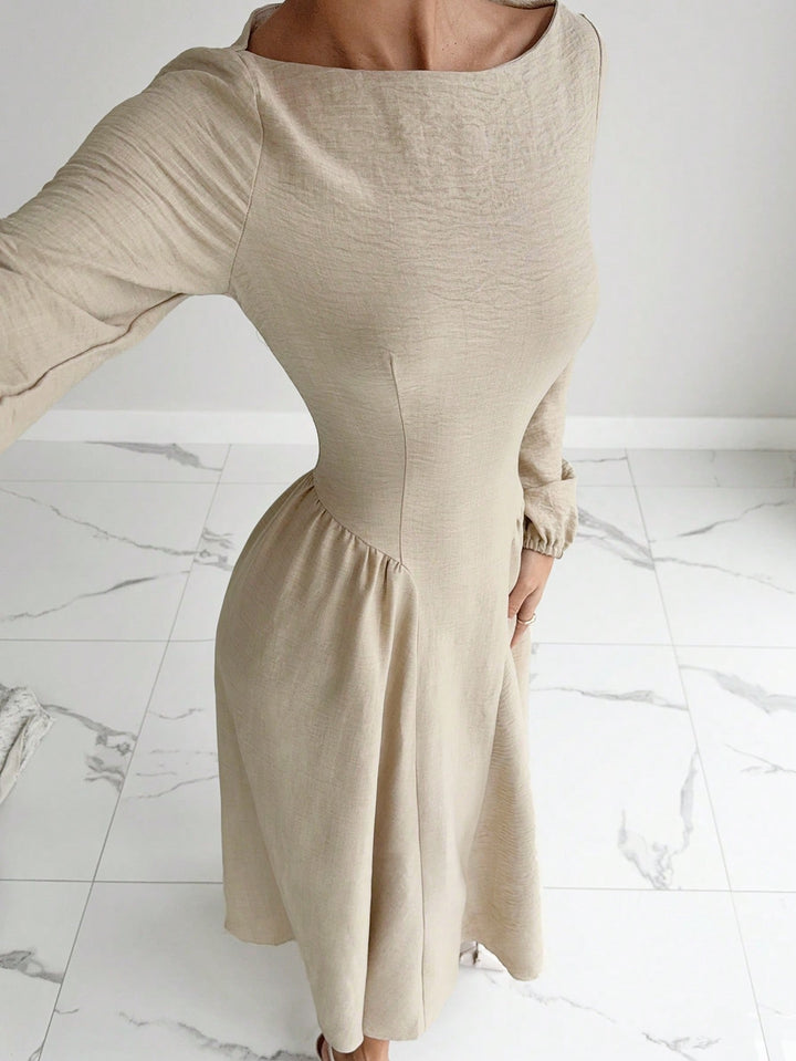 Shein maxi ruha, bézs