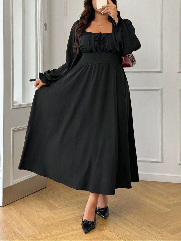 Rochie maxi Shein Curve, negru