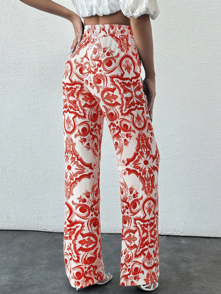 Pantaloni SHEIN, roșu