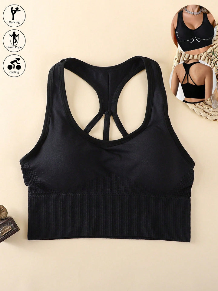 Bustieră sport SHEIN, negru