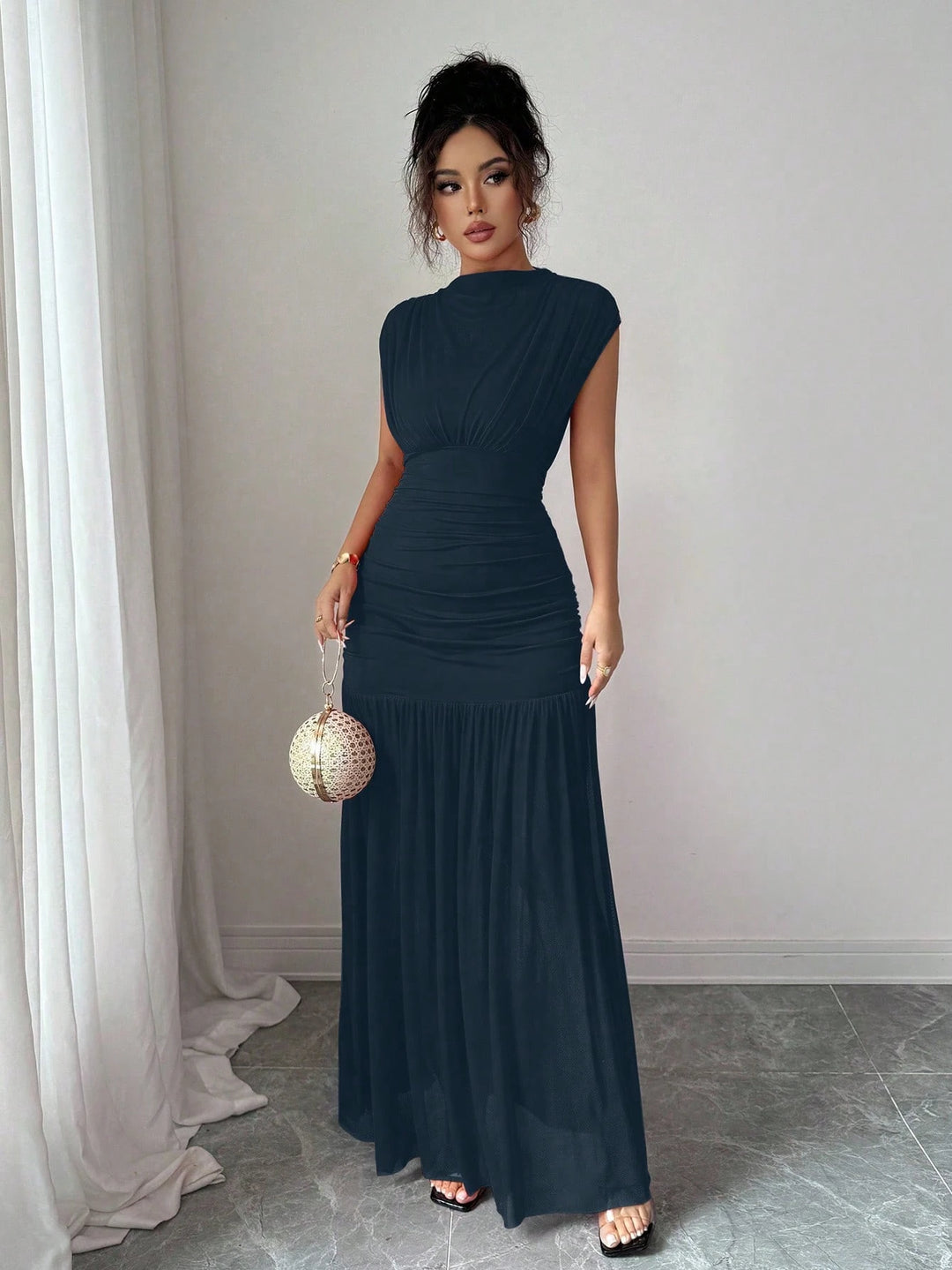 Rochie maxi SHEIN, albastru