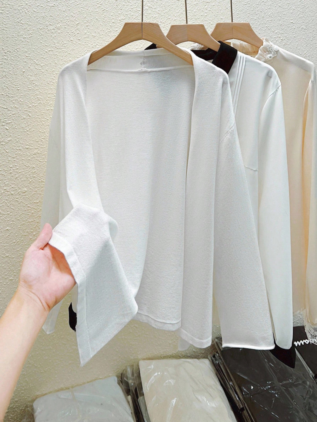 Cardigan SHEIN, alb