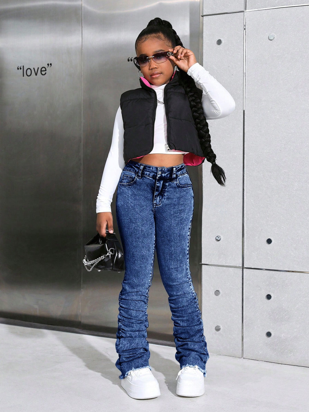 Jeans SHEIN, albastru