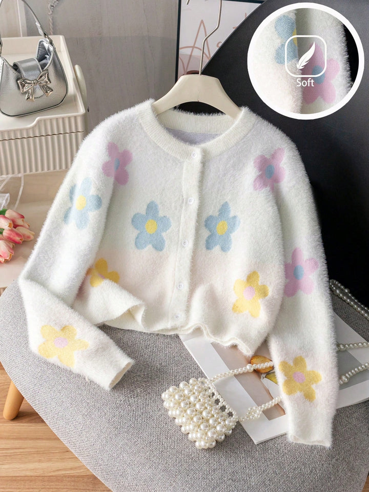 Cardigan SHEIN, alb