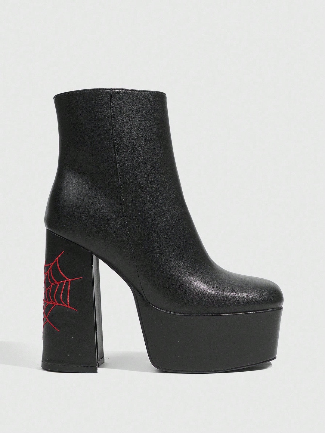 Botine cu toc SHEIN, negru