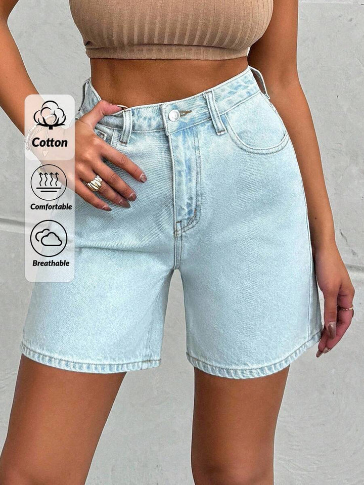 Pantaloni scurți SHEIN, albastru