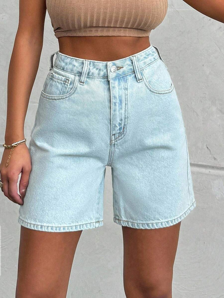 Pantaloni scurți SHEIN, albastru