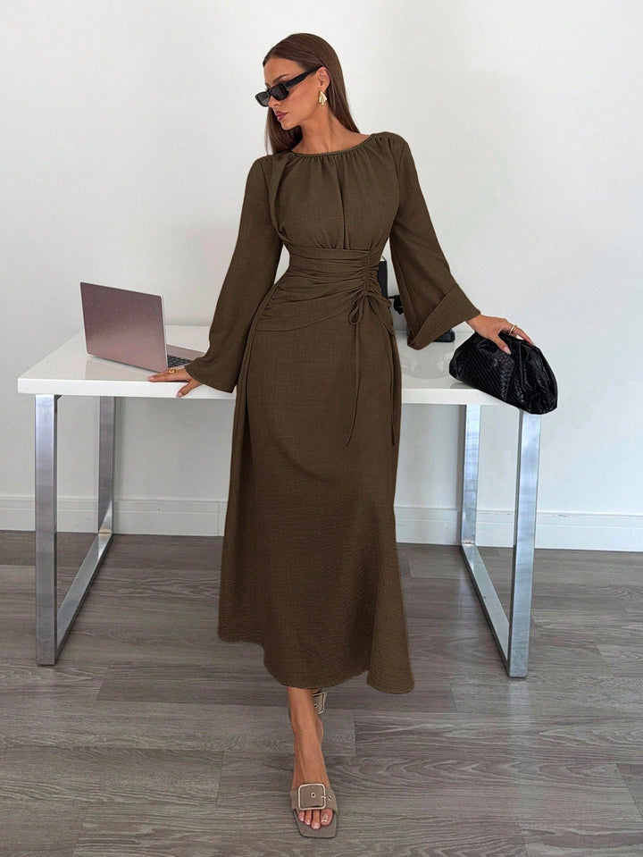 Rochie maxi SHEIN, maro