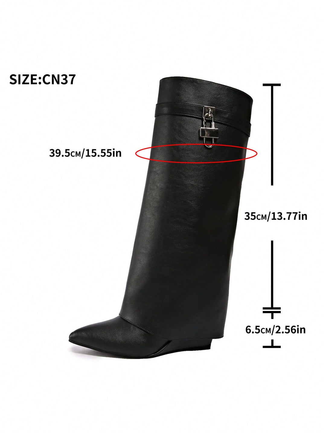 Cizme SHEIN, negru