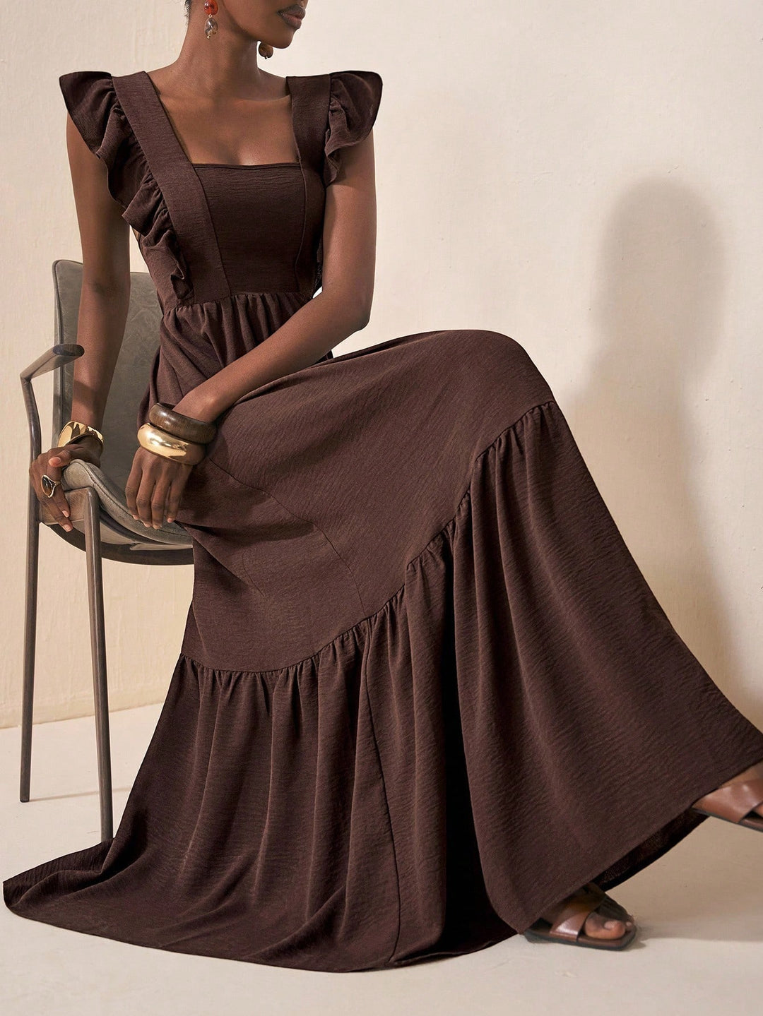 Rochie maxi Shein, maro