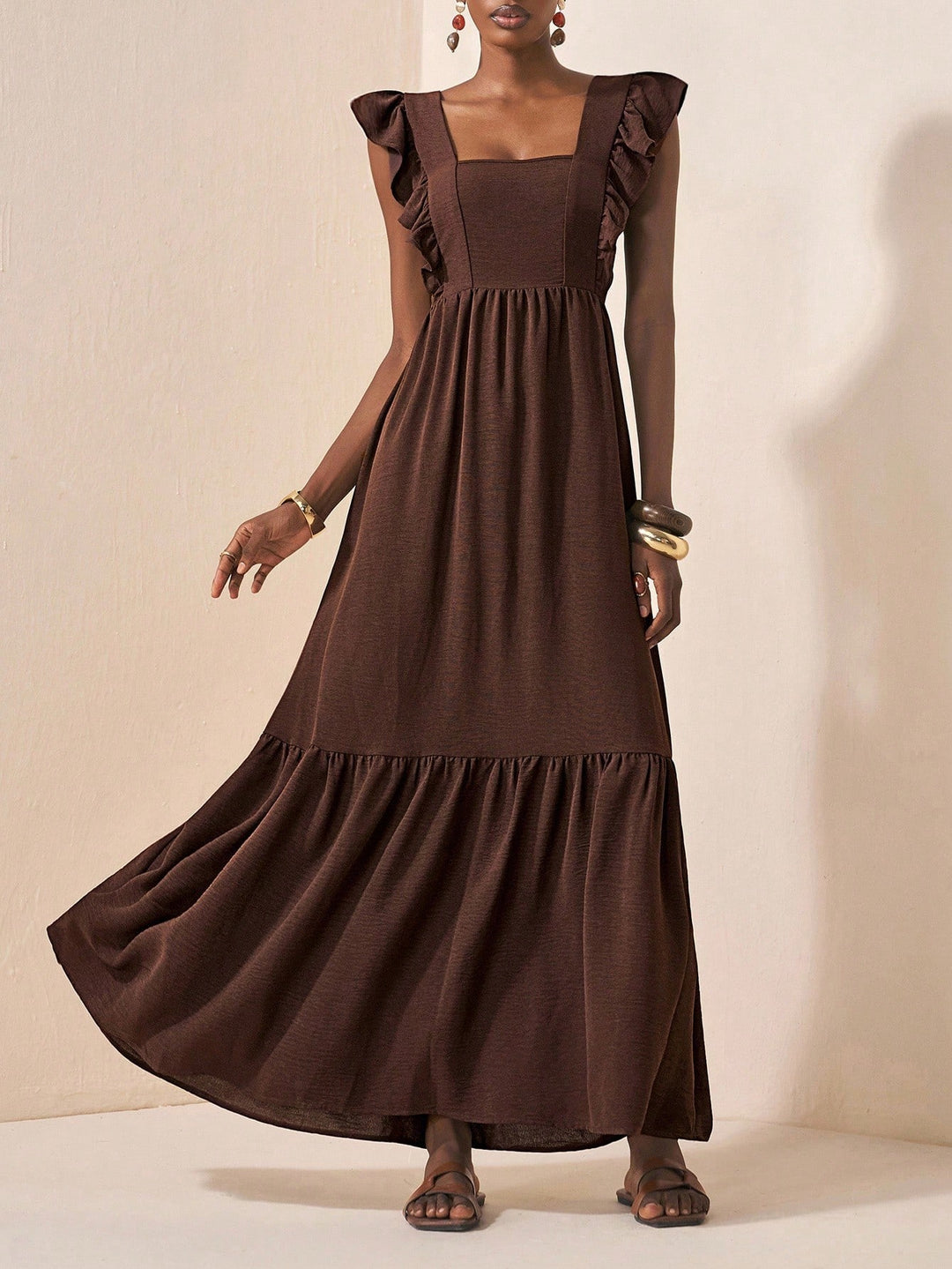 Rochie maxi Shein, maro