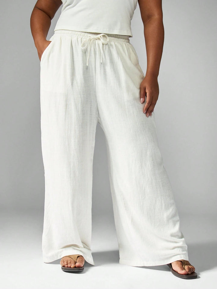 Pantaloni SHEIN, crem