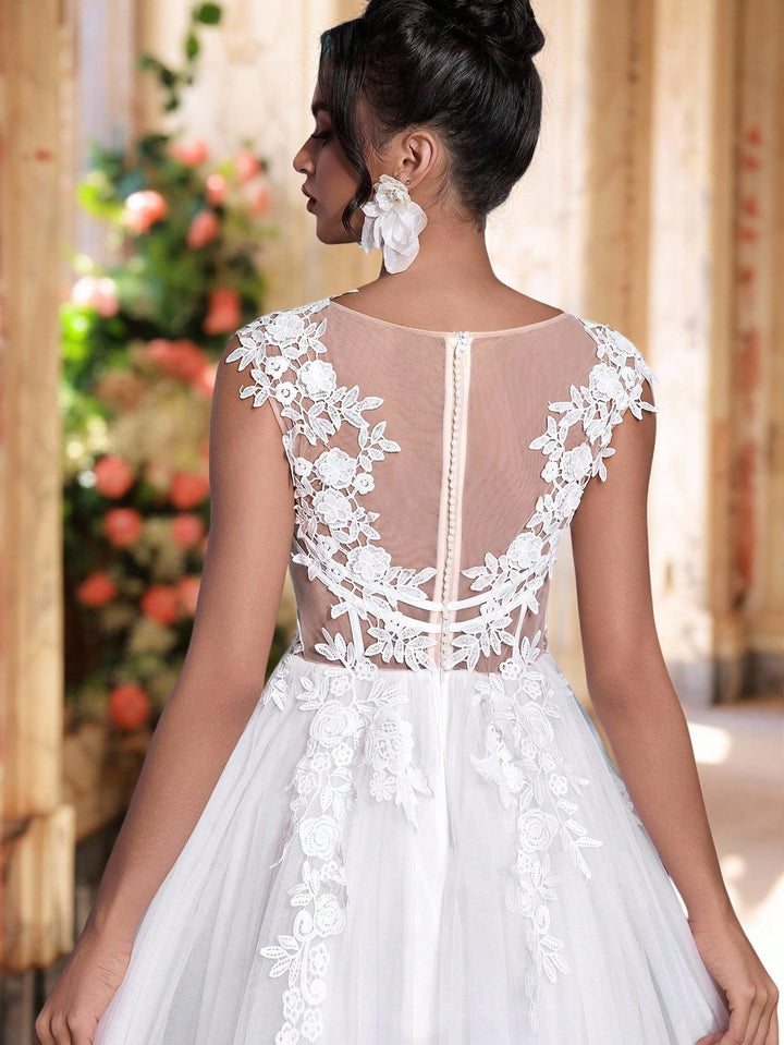 Rochie de ocazie și bridal SHEIN, alb