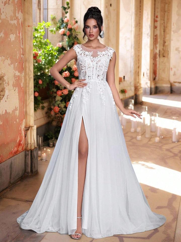 Rochie de ocazie și bridal SHEIN, alb