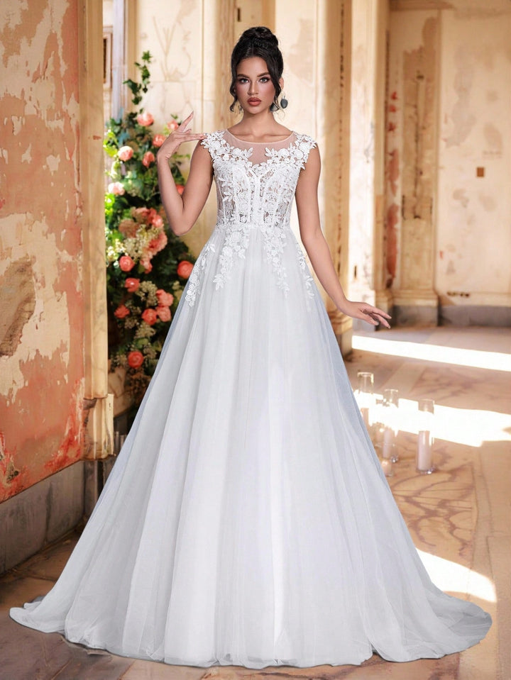 Rochie de ocazie și bridal SHEIN, alb
