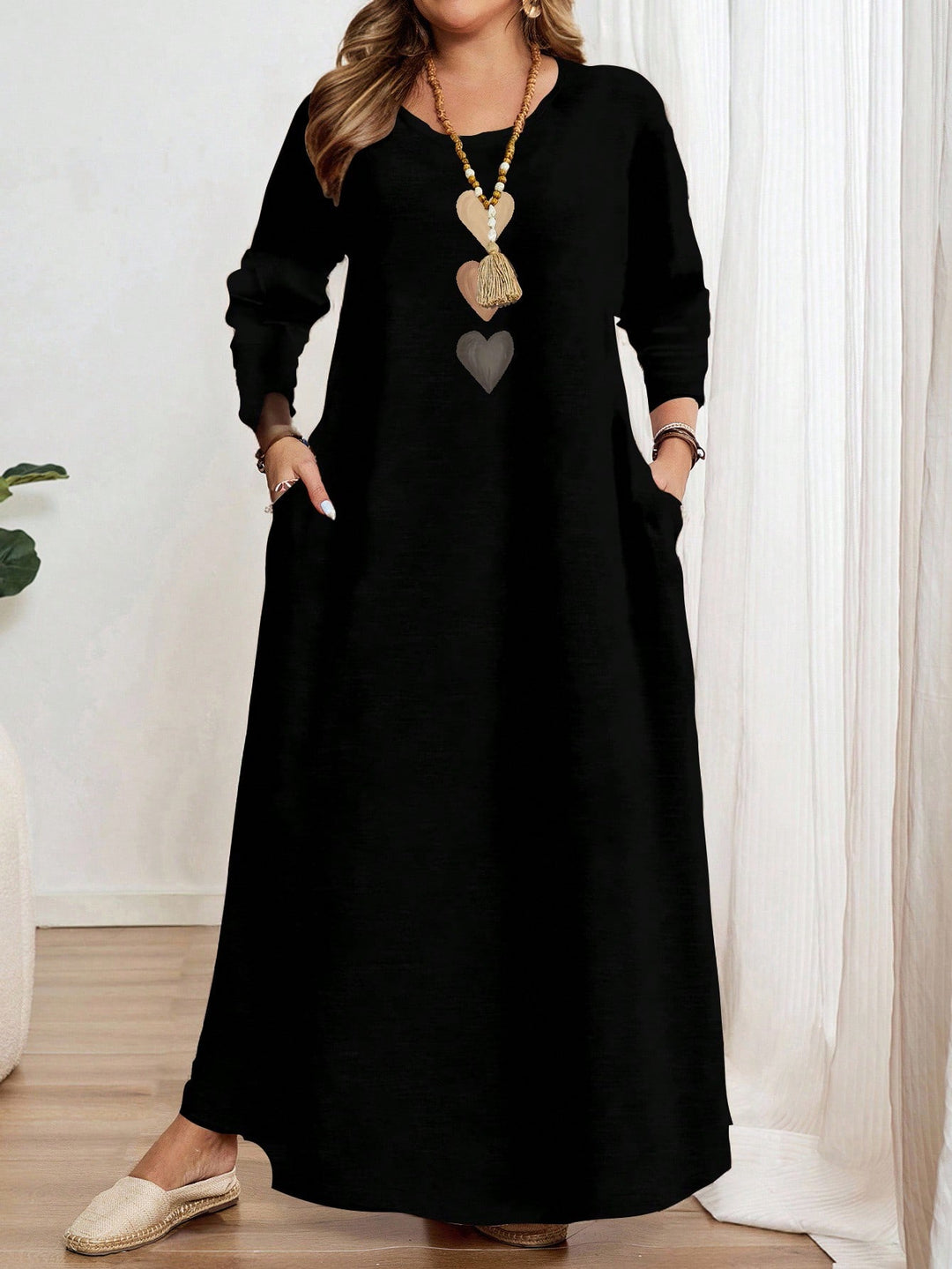Rochie maxi SHEIN, negru