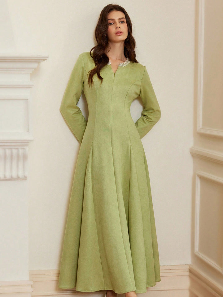 Rochie maxi SHEIN, verde
