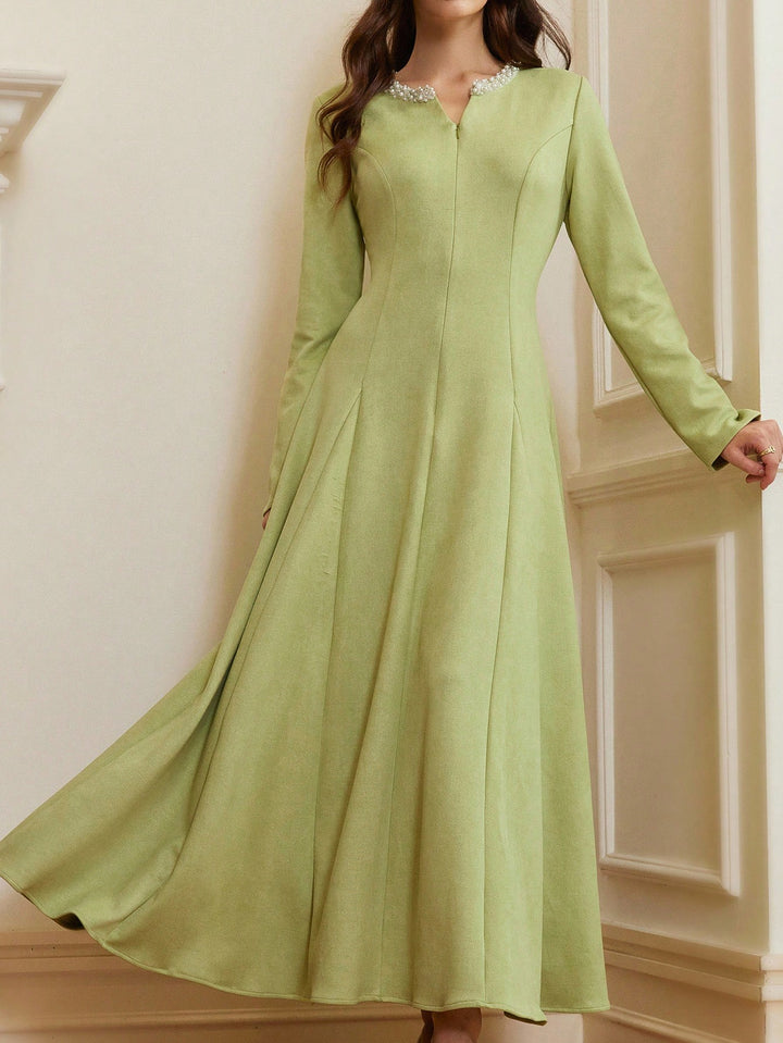 Rochie maxi SHEIN, verde