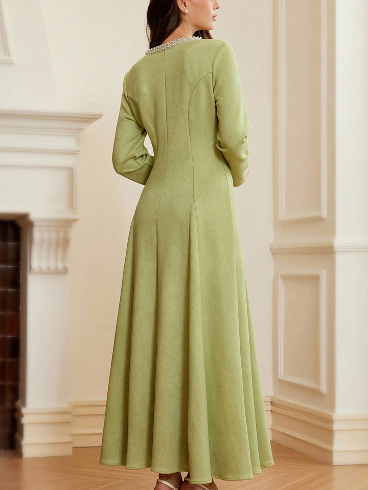 Rochie maxi SHEIN, verde