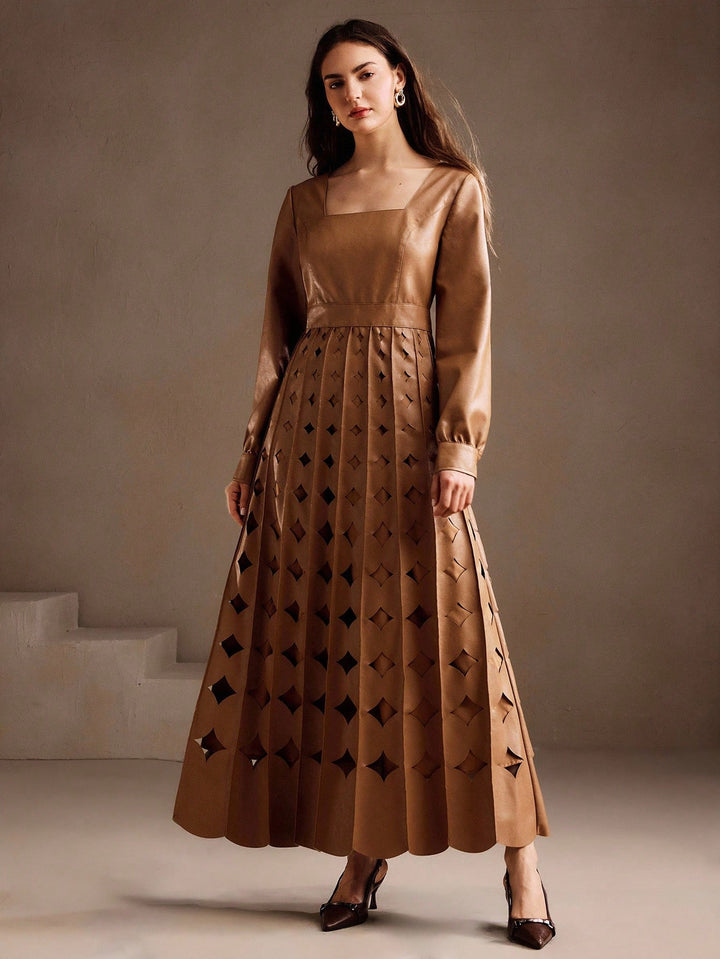 Rochie maxi SHEIN, kaki