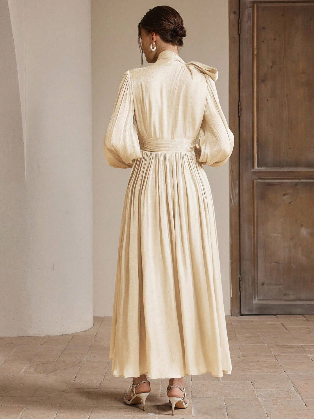 Rochie maxi SHEIN, bej