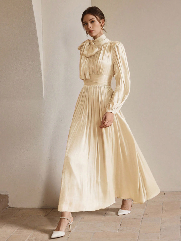 Rochie maxi SHEIN, bej