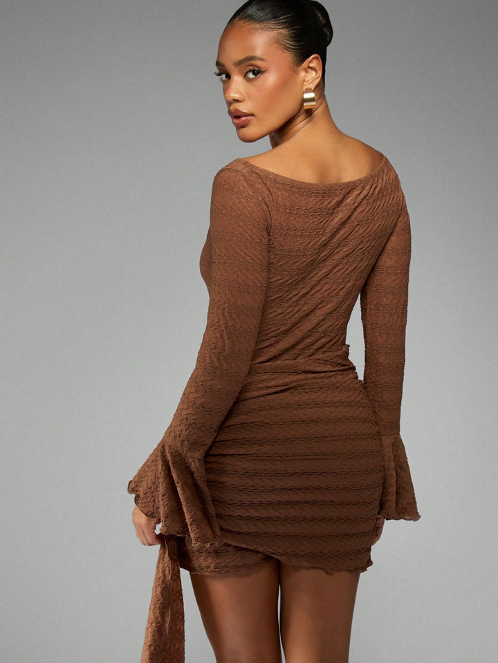 Rochie mini SHEIN, maro