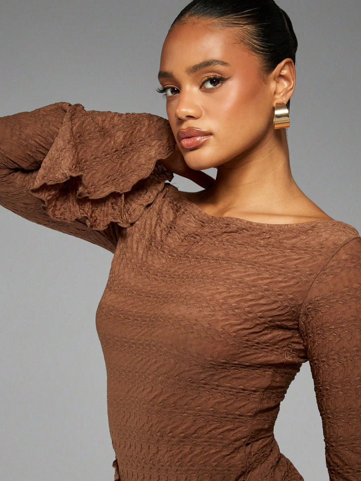 Rochie mini SHEIN, maro
