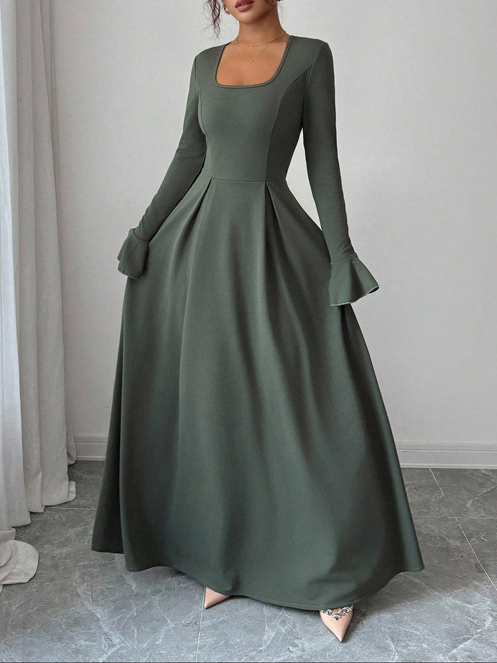 Rochie maxi SHEIN, kaki