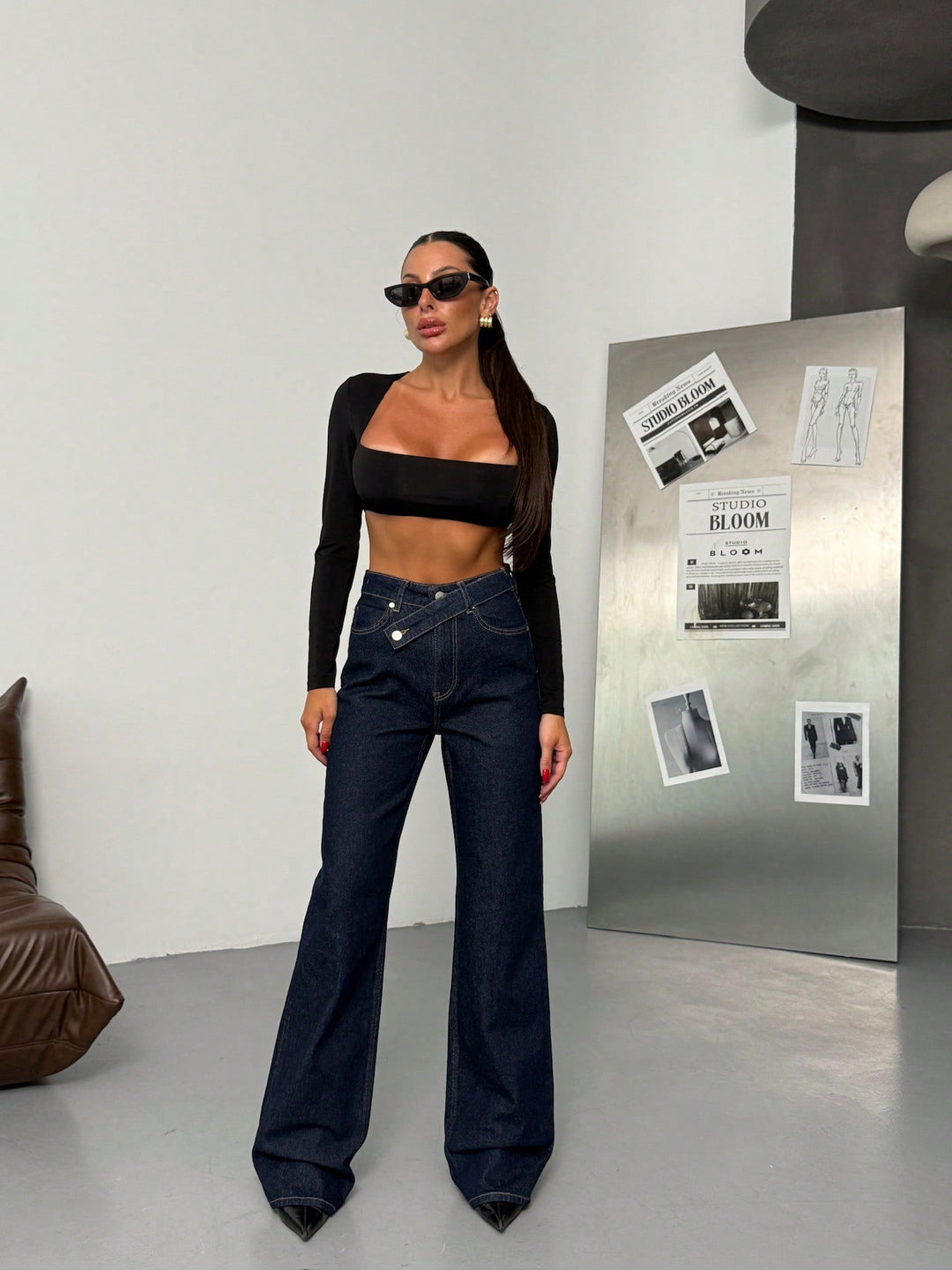 Jeans SHEIN, albastru