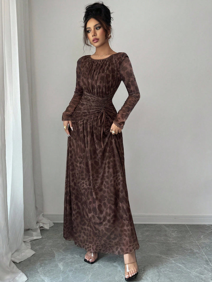 Rochie maxi SHEIN, maro