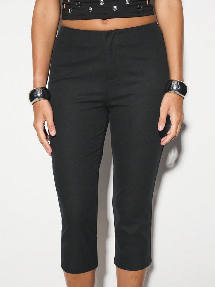 Pantaloni 3/4 Shein, gri