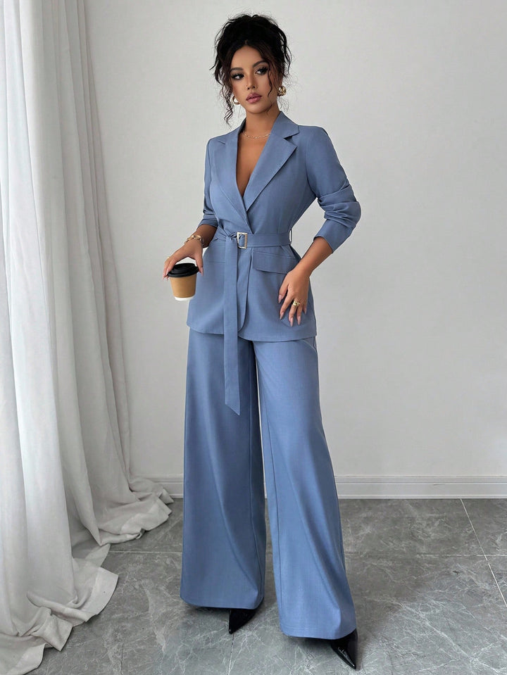 Costum SHEIN, albastru