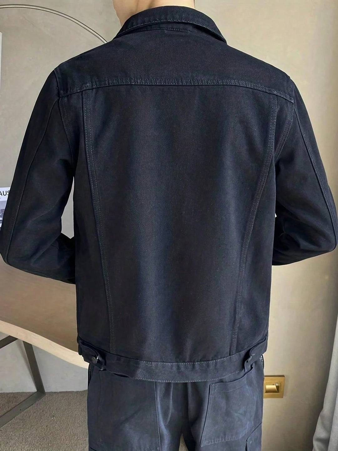 Jachetă de blugi SHEIN, negru