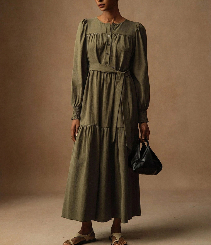 SHEIN maxi ruha, khaki
