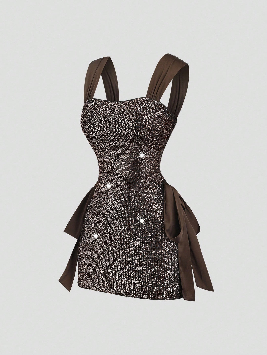 Rochie scurtă SHEIN, maro
