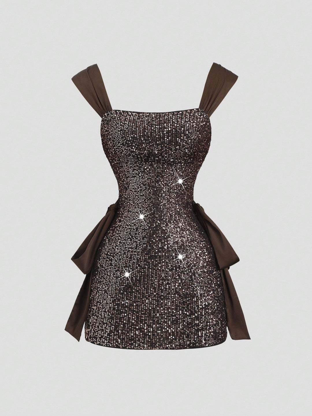 Rochie scurtă SHEIN, maro