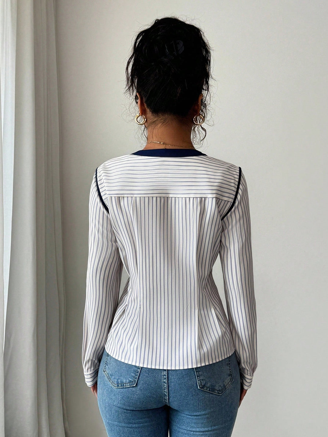 Bluza cu nasturi SHEIN, mix culori