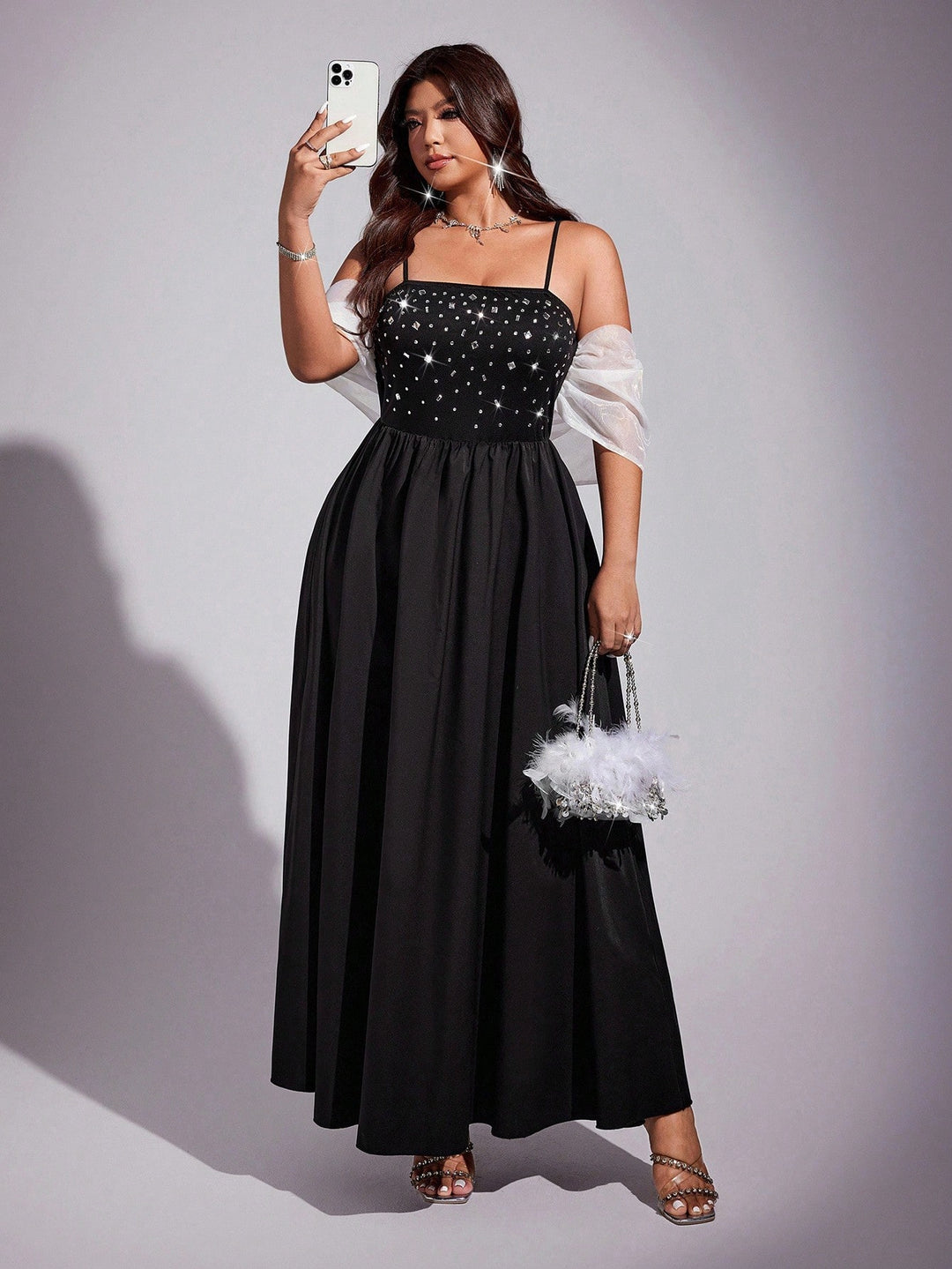 Rochie de ocazie SHEIN, negru