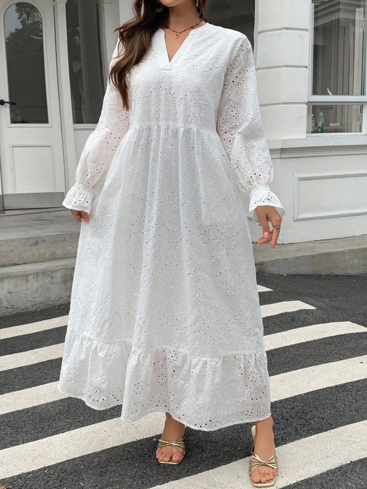SHEIN maxi ruha, fehér