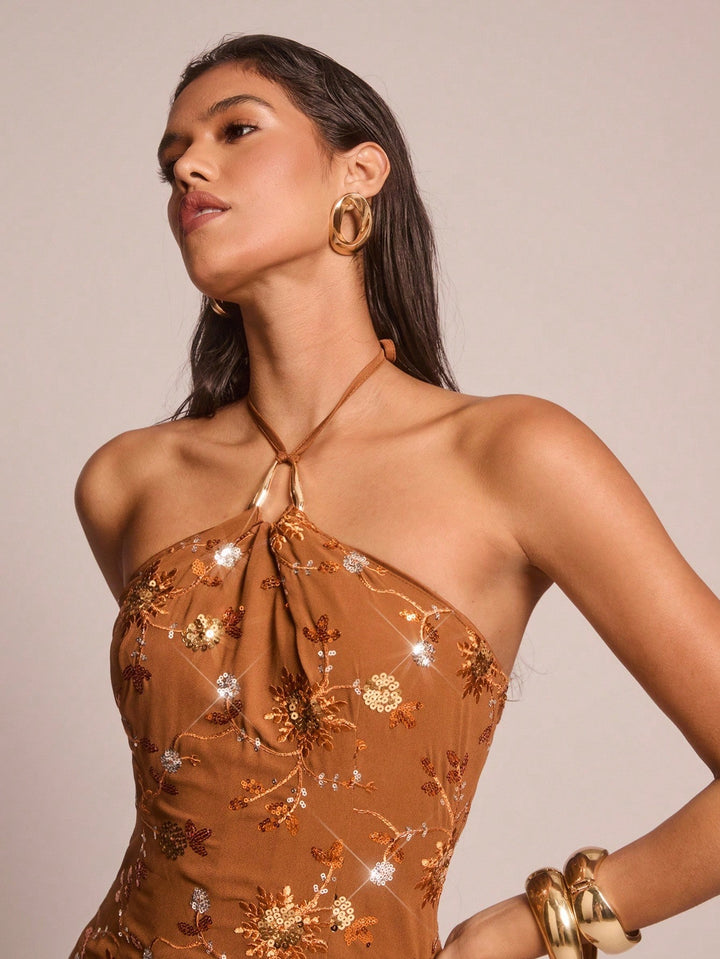 Rochie mini SHEIN, maro