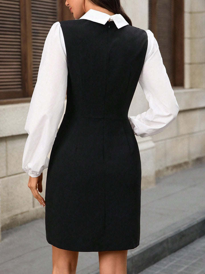 Rochie scurtă SHEIN, maro