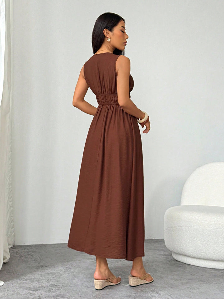Rochie maxi SHEIN, maro