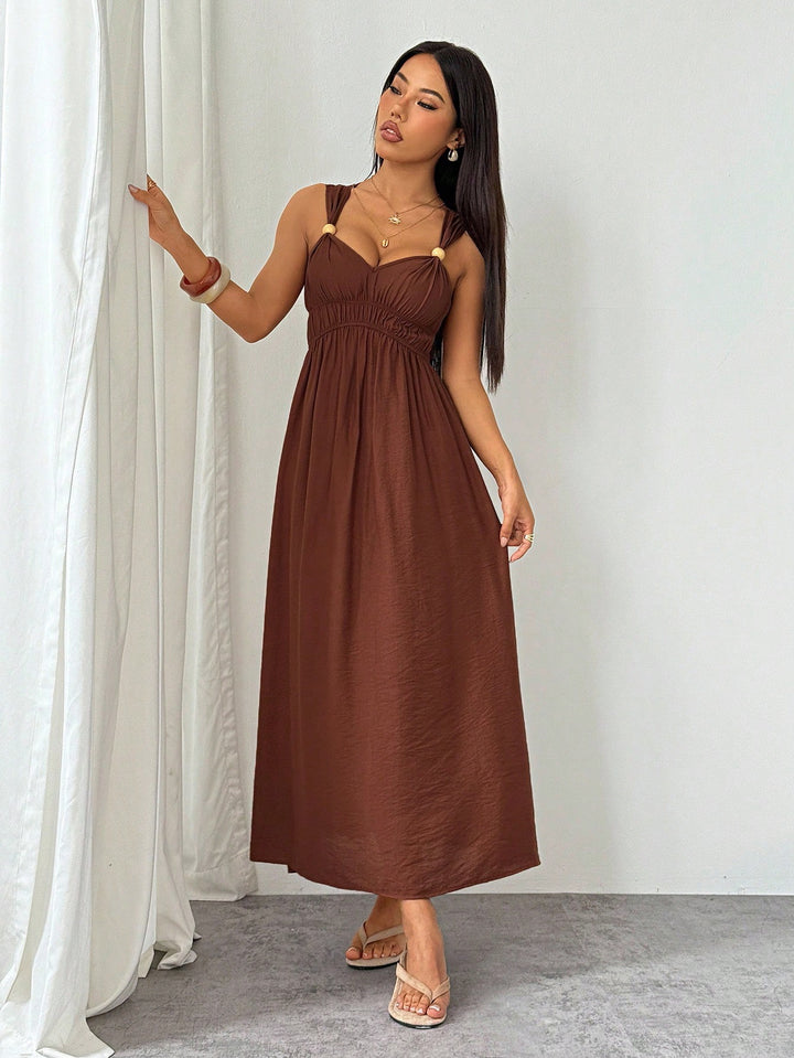 Rochie maxi SHEIN, maro