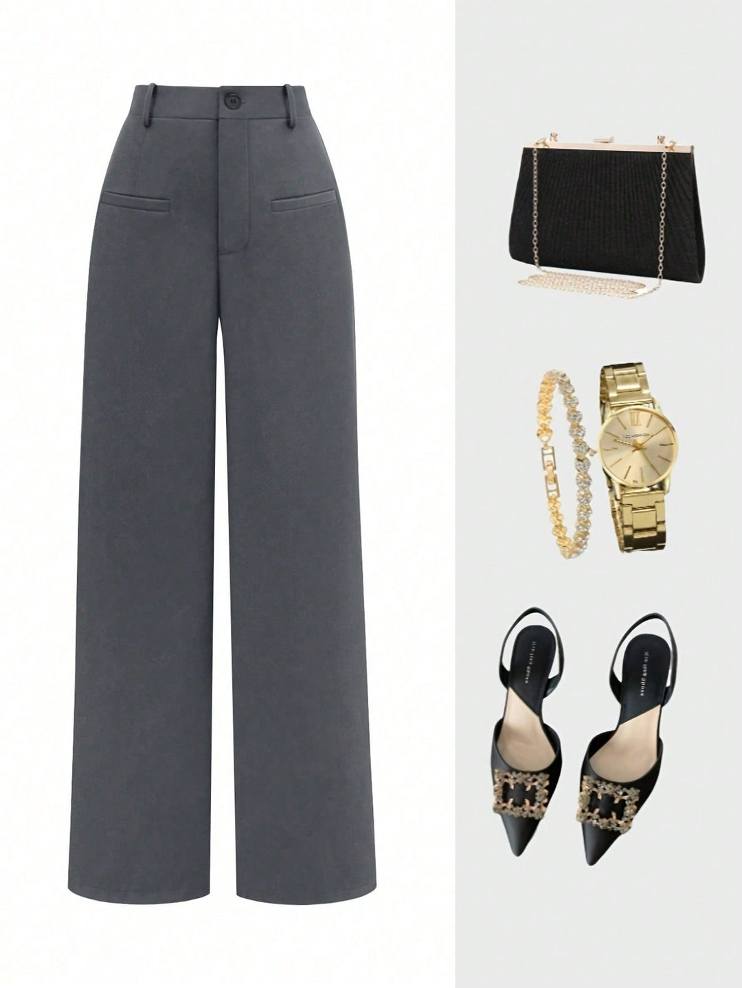 Pantaloni SHEIN, gri