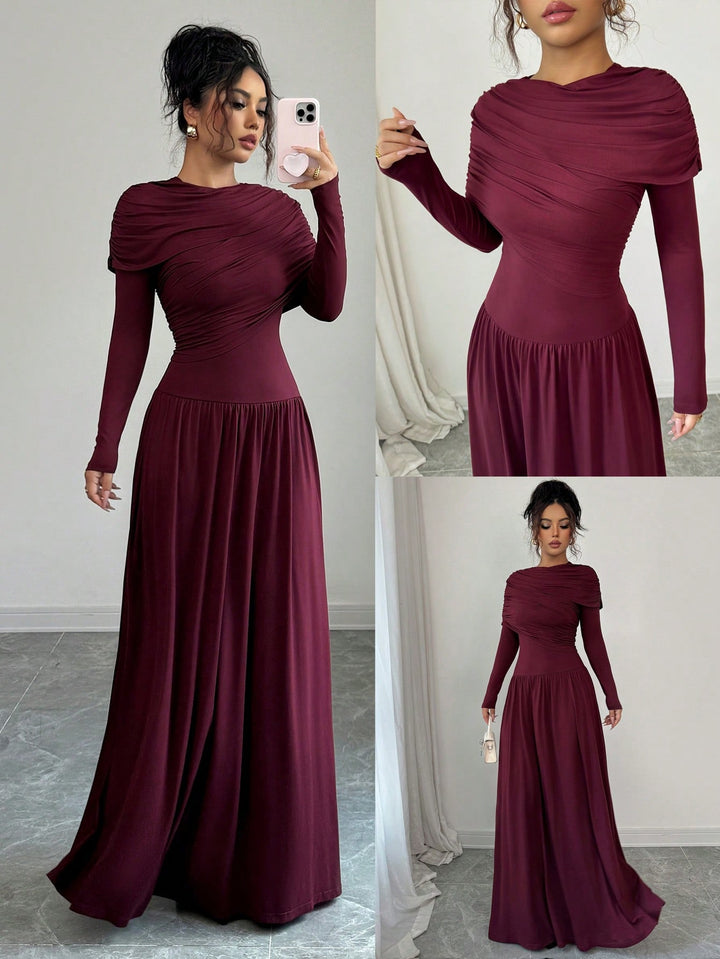 Rochie maxi SHEIN, vișiniu