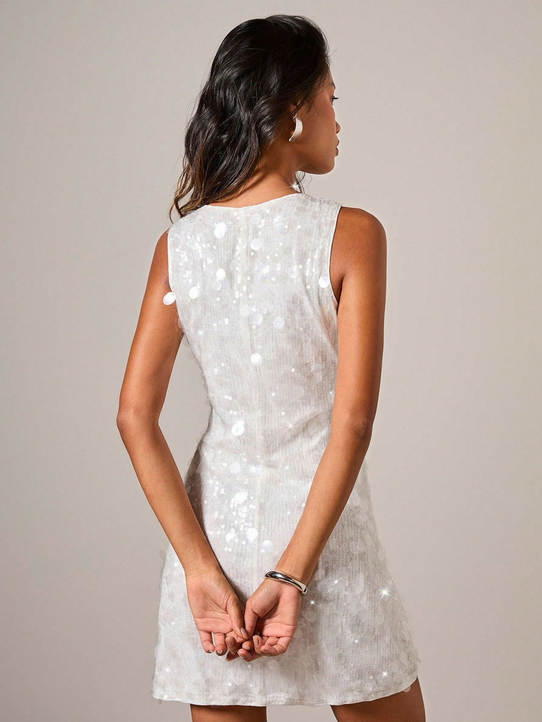 Rochie mini SHEIN, bej