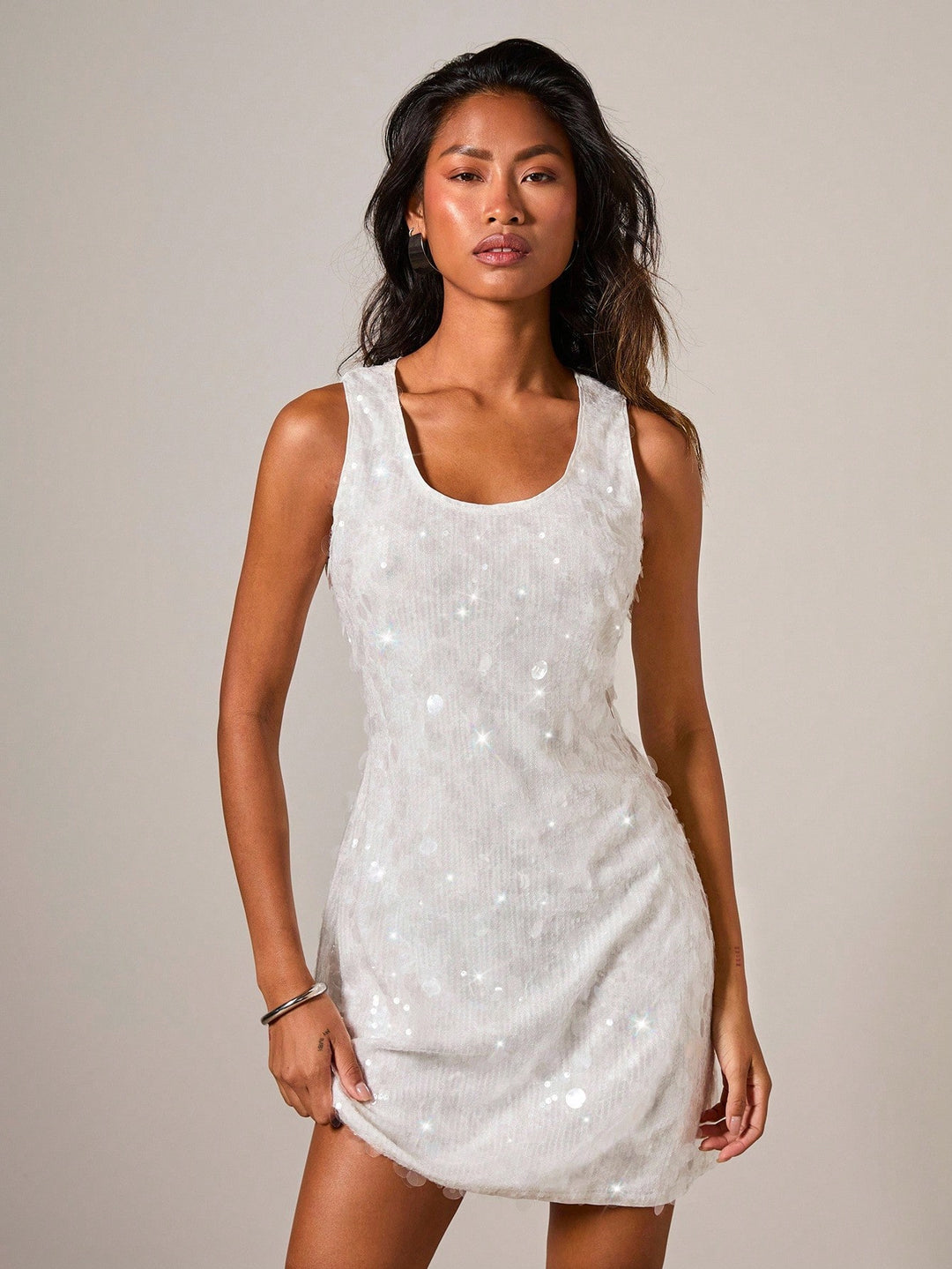 Rochie mini SHEIN, bej