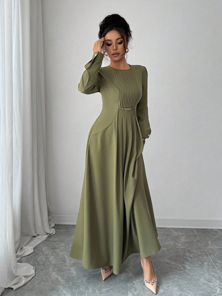 Rochie maxi SHEIN, kaki